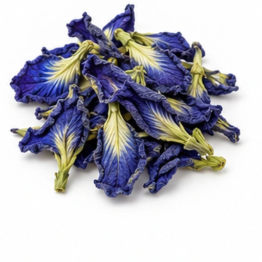 Blue butterfly pea flowers