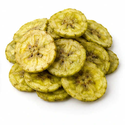 Green banana chips
